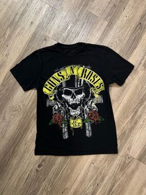 Guns N' Roses 85 Skull T-Shirt Mens Medium Black Axl Rose Slash Tee